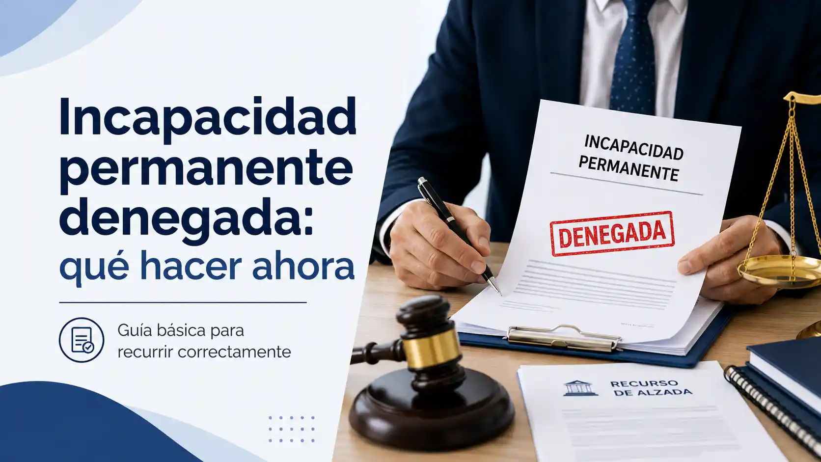 Incapacidad Permanente denegada: qué hacer ahora